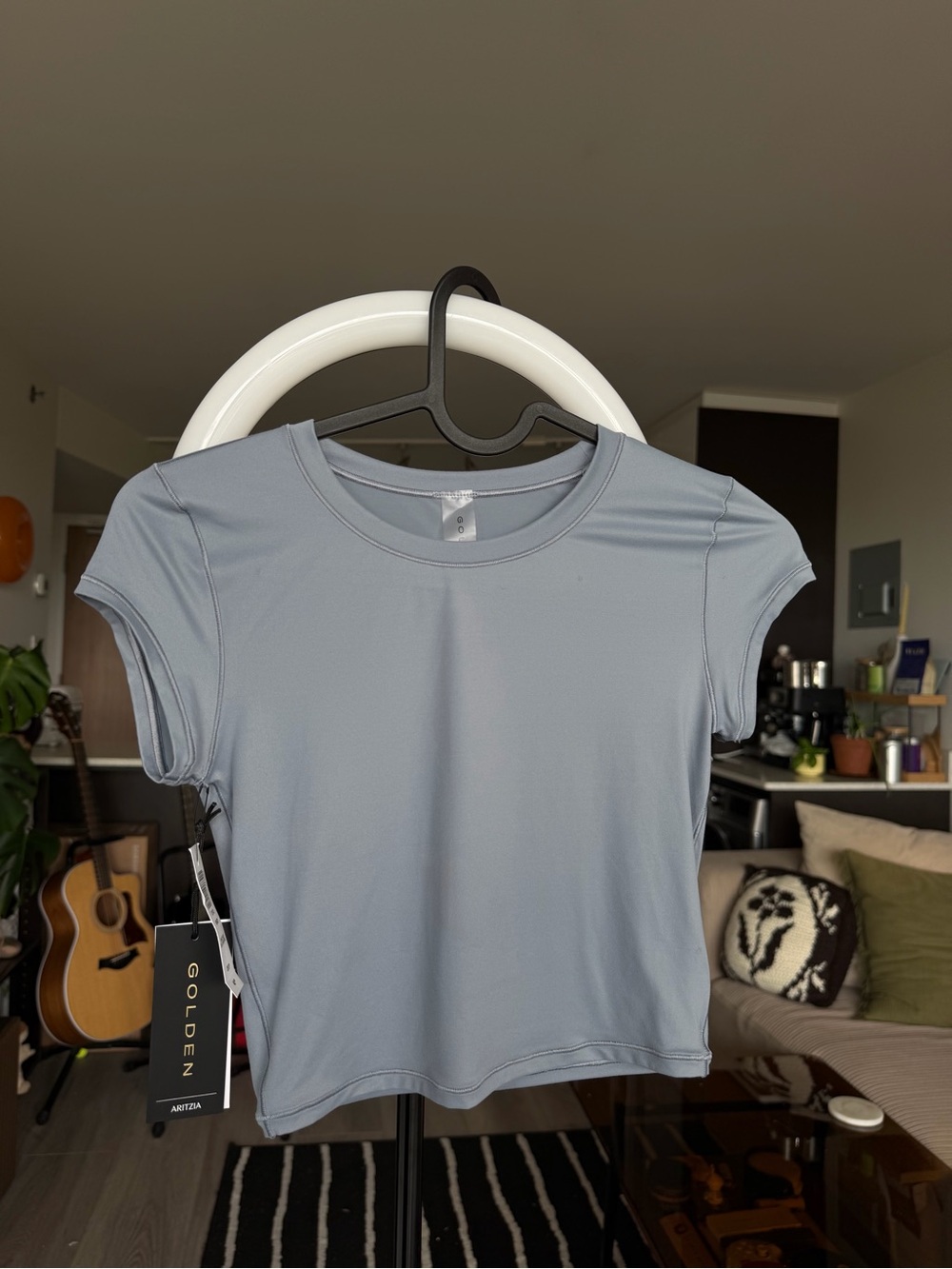 Aritzia Golden Workout Top